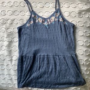 Blue Flower Top